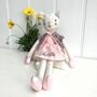 Personalised Toy Linen Cat, thumbnail 2 of 3