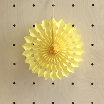 Yellow Paper Fan Hanging Decoration, 4 of 5