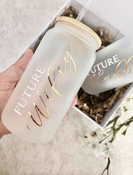 Future Hubby And Wifey Glass Tumblers, 3 of 3