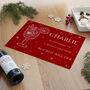 Personalised Christmas Mulled Wine Glass Worktop Saver, thumbnail 2 of 5