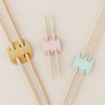 Leather Knitting Needle Holders, 2 of 5