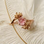 Cherry Blossom Pink Tourmaline And Diamonds Ring, thumbnail 10 of 12