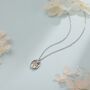 Coffee Bean Pendant Necklace In Sterling Silver, thumbnail 4 of 11