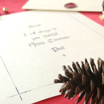 Traitors Style First Christmas Together Faithful Love Letter, 12 of 12