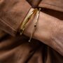 Elya Chunky Organic 18ct Gold Plate Cuff, thumbnail 3 of 5