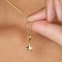 18ct Gold Faceted Star Necklace, thumbnail 1 of 6
