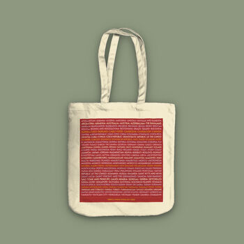 Personalised World Traveller Organic Canvas Tote Bag, 3 of 5