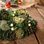 Hemlock Grove Indoor Christmas Wreath With Bow, thumbnail 7 of 10