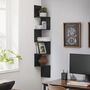 Five Tier Zigzag Floating Corner Wall Shelves, thumbnail 3 of 12