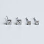 Sterling Silver Dice Stud Earrings, thumbnail 3 of 5