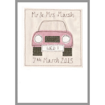 Personalised Car Wedding Or Anniversary Card, 9 of 12