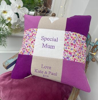 Kisses And Cuddles For Mummy Cushion, 2 of 8