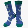 Men's Bamboo Socks Blue Scottie Dog, thumbnail 1 of 2