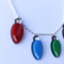 Christmas Lights Necklace On Acrylic And Silver Plated, thumbnail 9 of 9