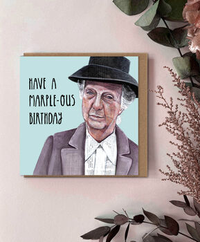 Miss Marple Birthday Card | Agatha Christie Inspired Card, 2 of 4