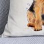 Watercolour Border Terrier Cushion, thumbnail 2 of 3
