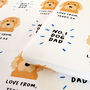 Personalised No.One Dog Dad, Father's Day Wrapping Paper, thumbnail 3 of 12