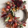 Dahlia, Heather And Blackberry Mini Autumn Wreath, thumbnail 9 of 10