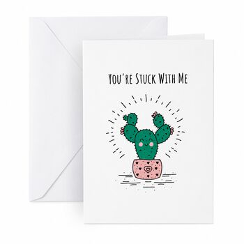 Funny Stuck With Me Valentine’s Card, 6 of 6