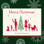 Personalised Retro Style Family Christmas Card Pack Of Ten, thumbnail 4 of 5