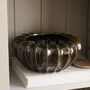 Dark Green Ribbed Decorative Bowl, thumbnail 4 of 4