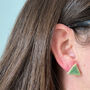 Ceramic Green Earring Set, thumbnail 7 of 8