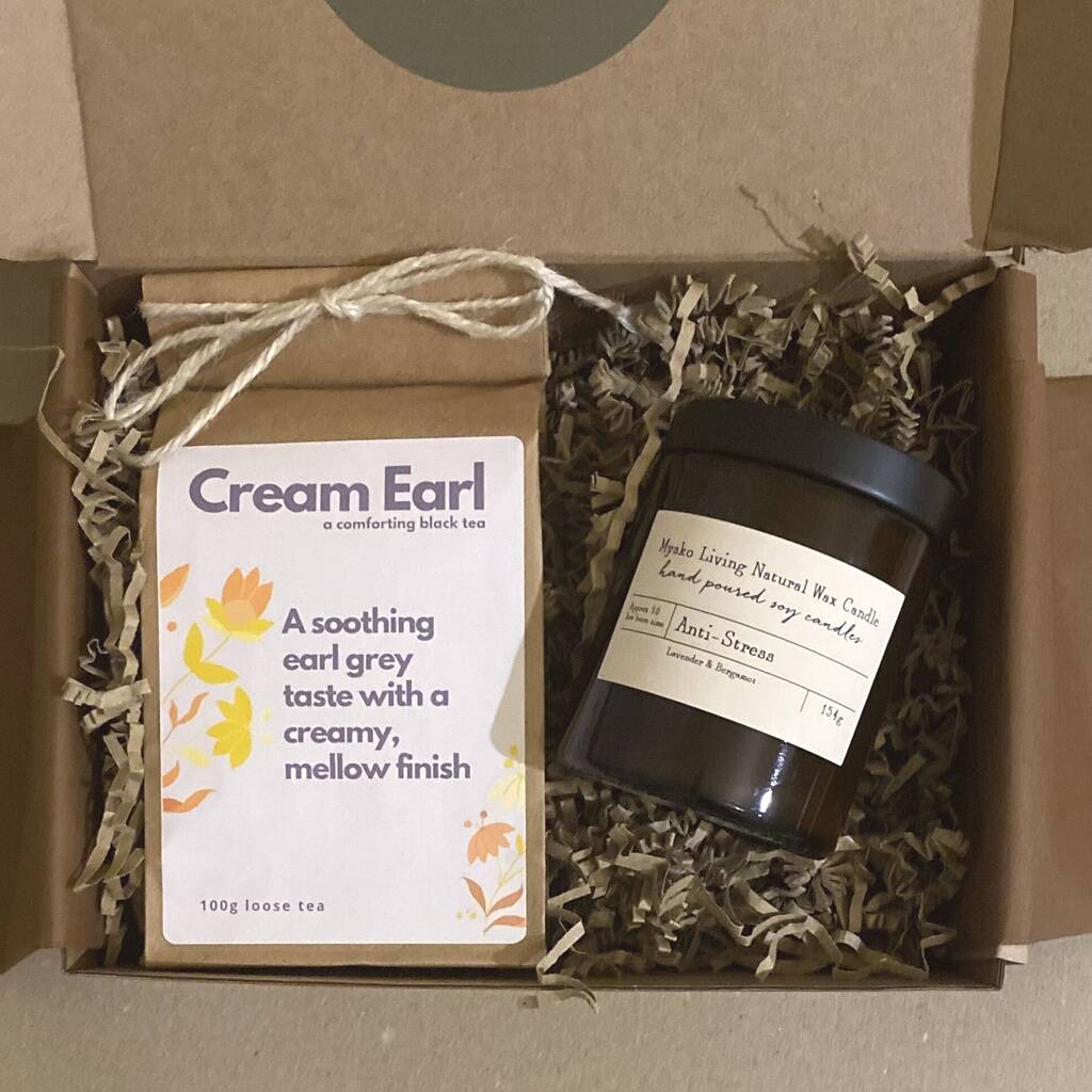 And Relax, Candle And Tea Gift Set By Mysko Living