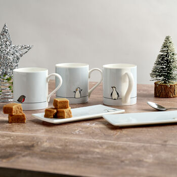 Christmas Mugs, Set Of Four, 4 of 8