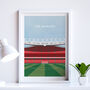 Personalised Football Stadium Art Print Gift Request Any Stadium, thumbnail 2 of 9