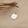 Personalised Initial Disc Necklace, thumbnail 2 of 7