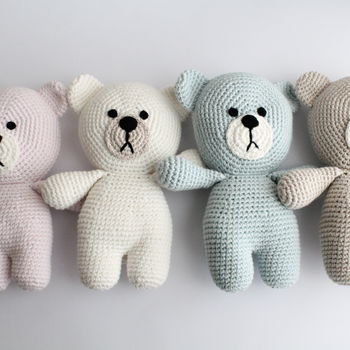 Handmade Baby First Teddy Bear, 5 of 6