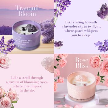 Crystal Infused Aromatherapy Candle Gift Set, 5 of 10