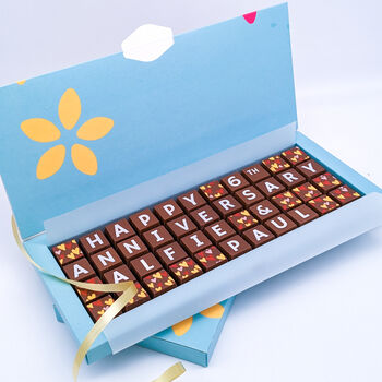 Personalised 6th Anniversary Chocolates Chocolate Gift, 3 of 7