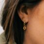 Toniná 14k Gold Vermeil Stud Earrings, thumbnail 1 of 7
