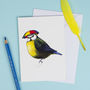 Birds In Hats A6 Greetings Card Set, thumbnail 2 of 10