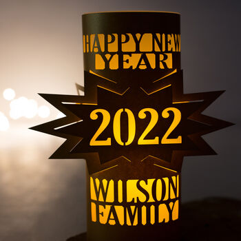 Personalised Happy New Year 2022 Family Lantern, 4 of 10
