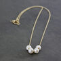 40th Birthday Floating Pearls Necklace, thumbnail 4 of 10