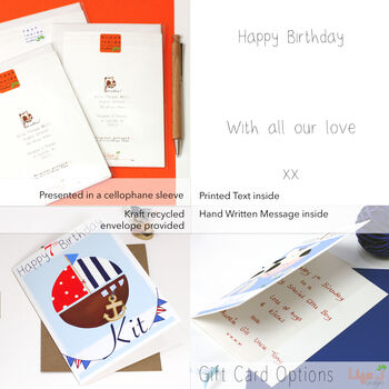Personalised Nautical Boat Any Occasion Card, 7 of 7