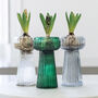 Vibrant Ribbed Hyacinth Vase, thumbnail 2 of 5