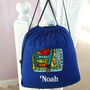 Personalised Sardines Drawstring Pe Kit Bag, thumbnail 5 of 5