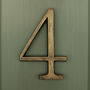 Premium Floating Plain House Numbers In Heritage Finish, thumbnail 10 of 12