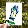 Inky Mallard Silk Postcards, thumbnail 1 of 6