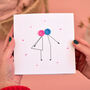 Kissing Couple Valentine's Day Card, thumbnail 1 of 5