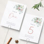 Floral Wedding Table Numbers, thumbnail 1 of 3