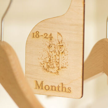 Bunny Rabbit Hanger Dividers For Baby Clothes Nursery X Eight, 6 of 7