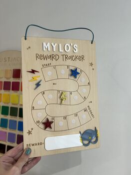 Personalised Kids Reward / Behaviour Chart Tracker Superhero, 3 of 3