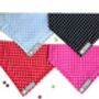 Dog bandana in red, blue, black or pink for girl or boys, thumbnail 1 of 9
