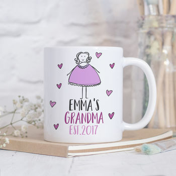 Personalised Grandmother Name And Date Mug, 2 of 2