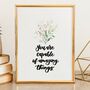 Inspirational Quote Set Of Two Prints Watercolour Gold, thumbnail 5 of 7