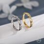 Sterling Silver Ripple Wave Ring, thumbnail 3 of 12